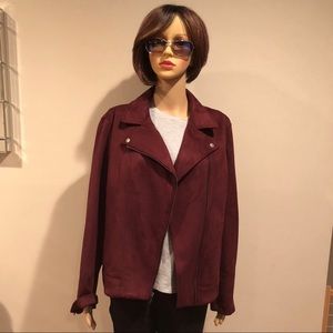 Burgundy Old Navy Moto Jacket